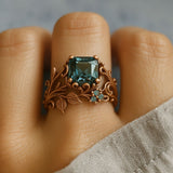 Bague en cristal vert naturel - Saldi fino all'80% su tutto