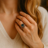 Bague en cristal vert naturel - Saldi fino all'80% su tutto