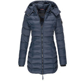 Elise | Cappotto lungo in piuma
