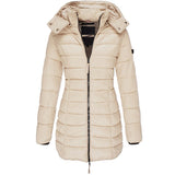 Elise | Cappotto lungo in piuma