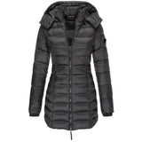 Elise | Cappotto lungo in piuma