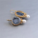 Boucles d'oreilles classiques en perles Sophia - Sconto 80