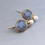 Boucles d'oreilles classiques en perles Sophia - Sconto 80