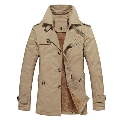 Cappotto Trench Elegante Imbottito